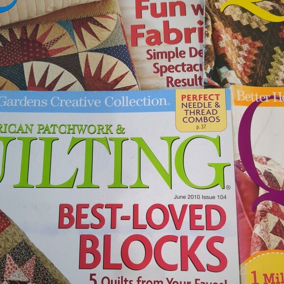 American Patchwork & Quilting Magazine 2010 Lot of 6 Quilt Patterns Crafts Sewin - Picture 2 of 2